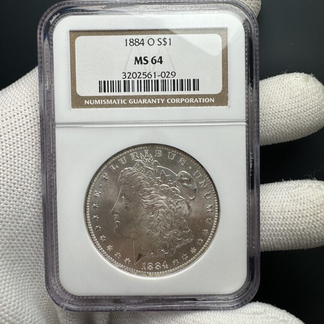 アメリカ1884年ニューオーリンズ モルガンダラー銀貨 NGC MS64