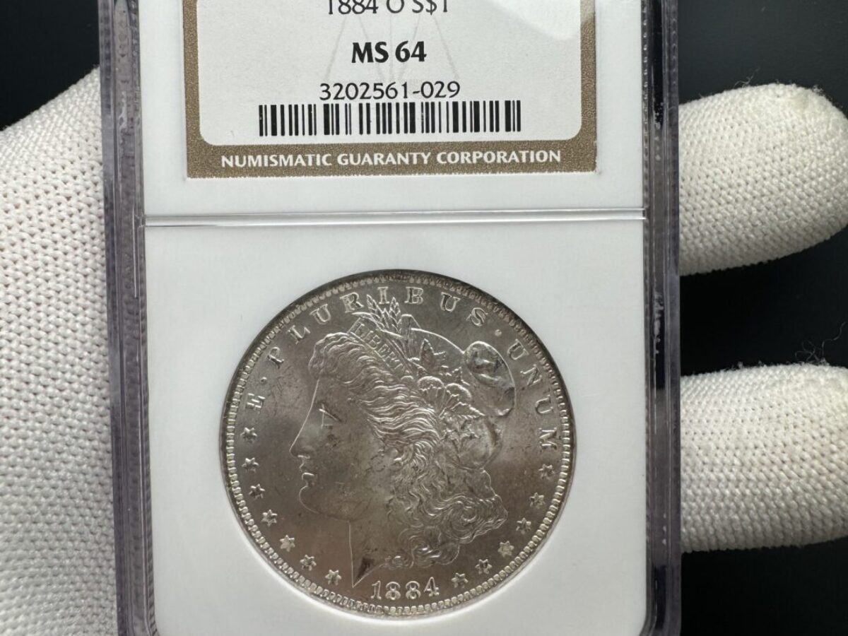アメリカ1884年ニューオーリンズ モルガンダラー銀貨 NGC MS64