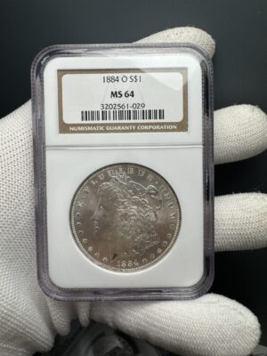 USA 1884 O Morgan Dollar NGC Graded MS64