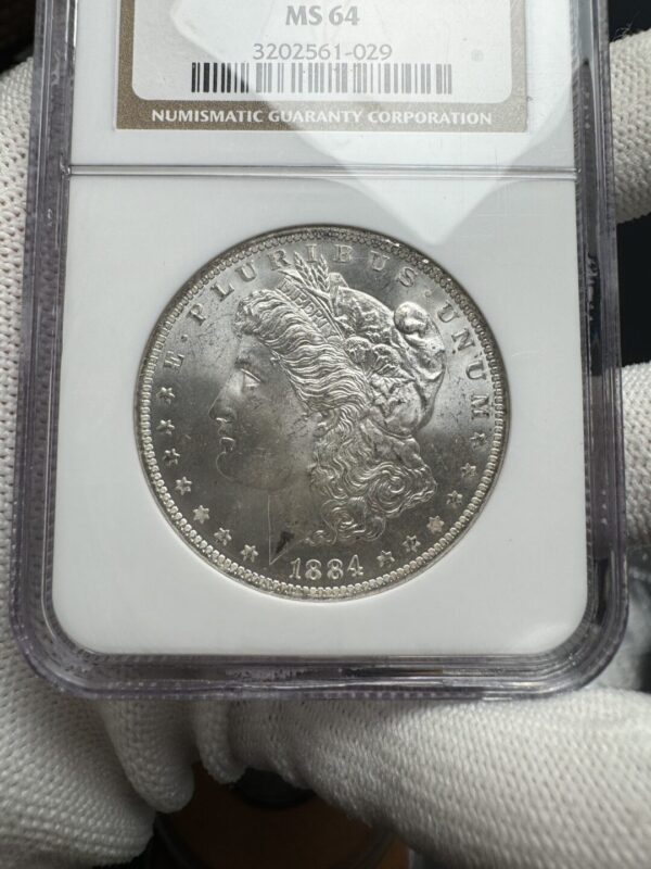 USA 1884 O Morgan Dollar NGC Graded MS64 - Image 4
