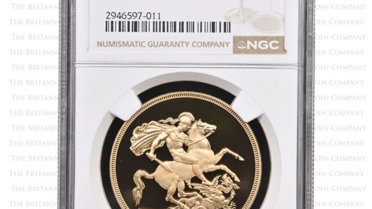 1982年 ヤングエリザベス 5ポンド金貨 NGC PF69UC - ソブリンハブ