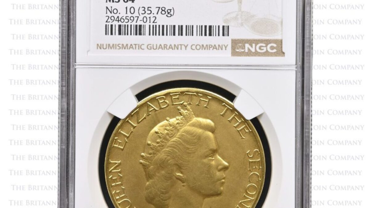 発行枚数25枚】1953年エリザベス2世 ポール・ヴィンツェ金メダル NGC