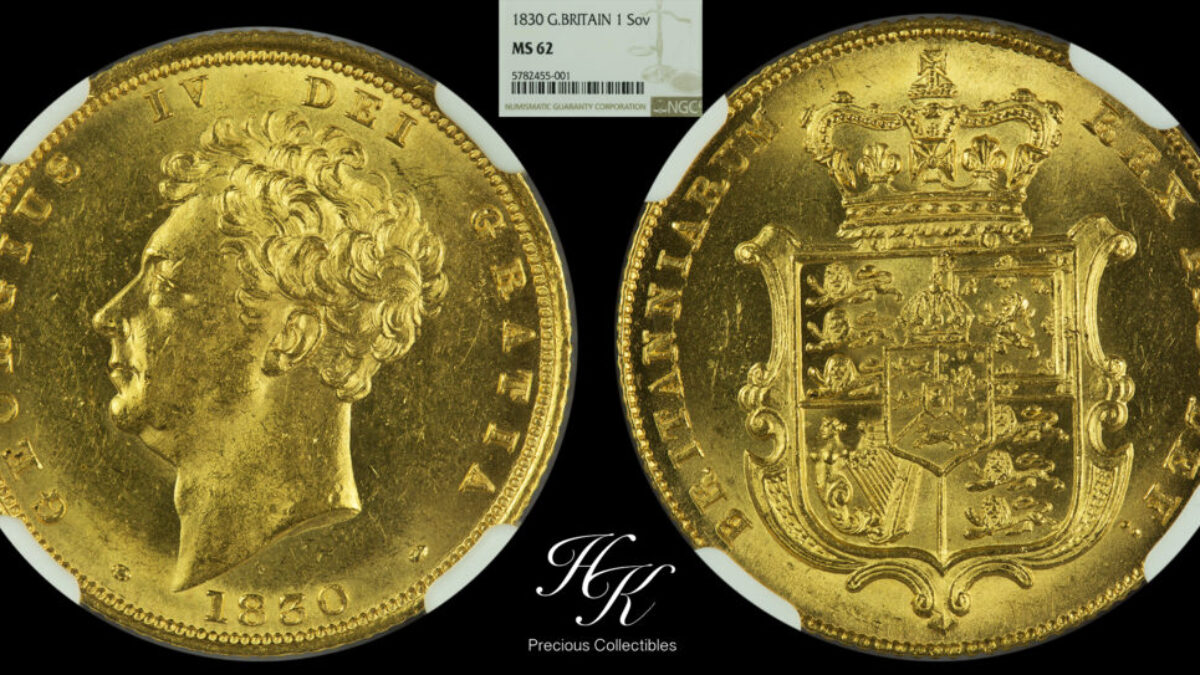 1830 英国 スコットランド 39mm 大型記念メダル ジョージ4世 1830年ジョージ4世ソブリン金貨 NGC MS62 - ソブリンハブ