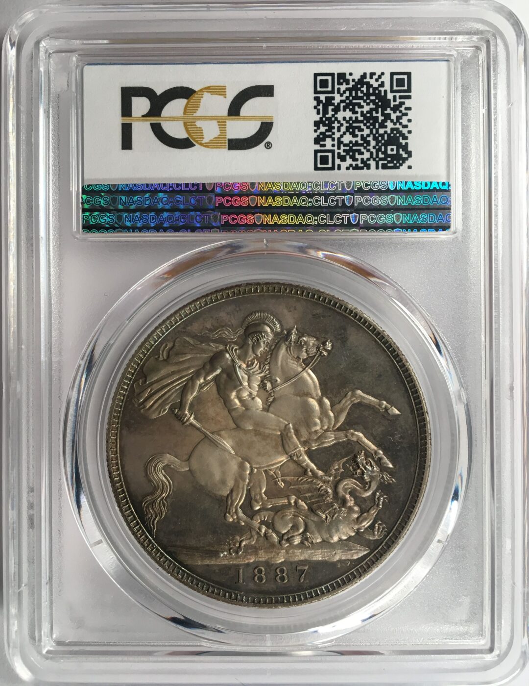 PCGSダイアモンドジュビリークラウン銀貨裏面