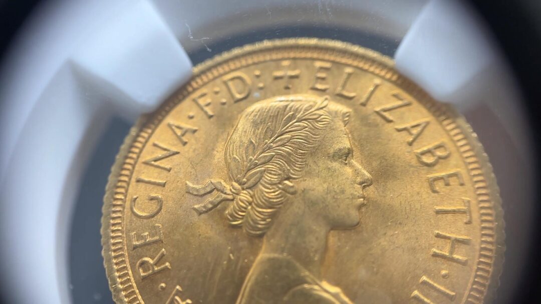 ギリックソブリン金貨MS67表面ズーム