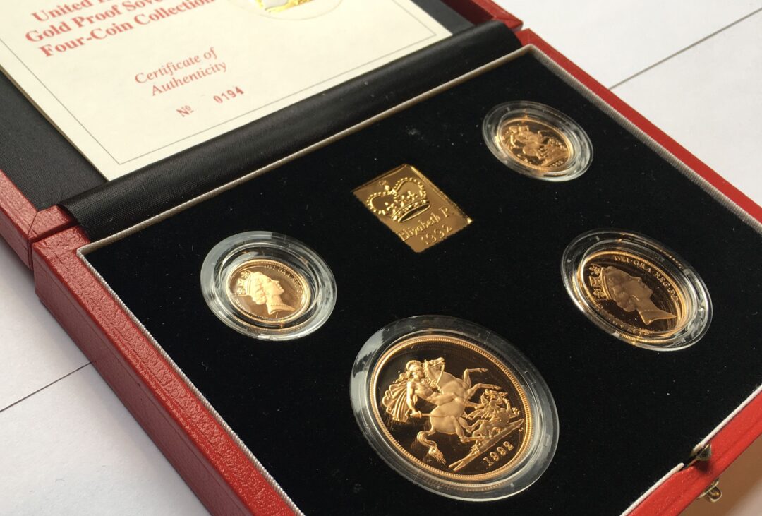 ミドルエリザベス金貨4枚セット