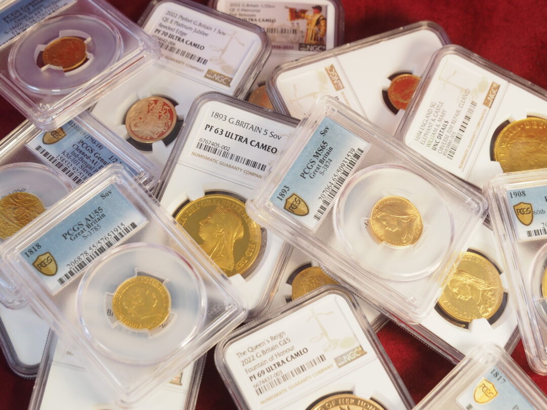 NGCとPCGSのコイン上から