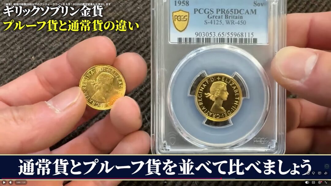 通常とプルーフの比較（イメージ）