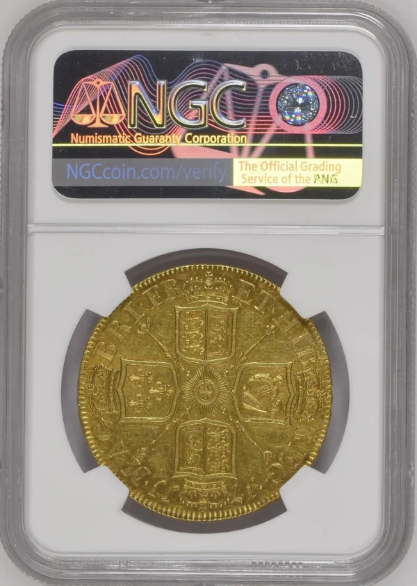 1711年アン女王5ギニー金貨 NGC AU58 - ソブリンハブ