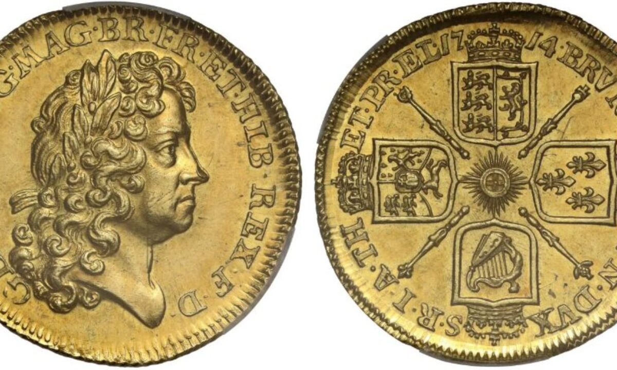 1714年ジョージ1世ギニー金貨 PCGS MS63 ジョイントTop Pop - ソブリンハブ