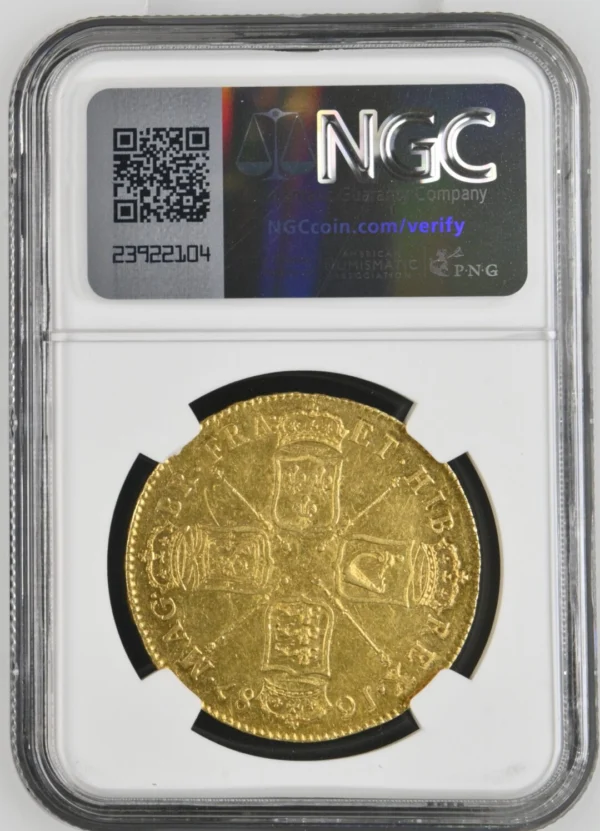 1687年ジェームズ2世5ギニー金貨 NGC MS62 - ソブリンハブ