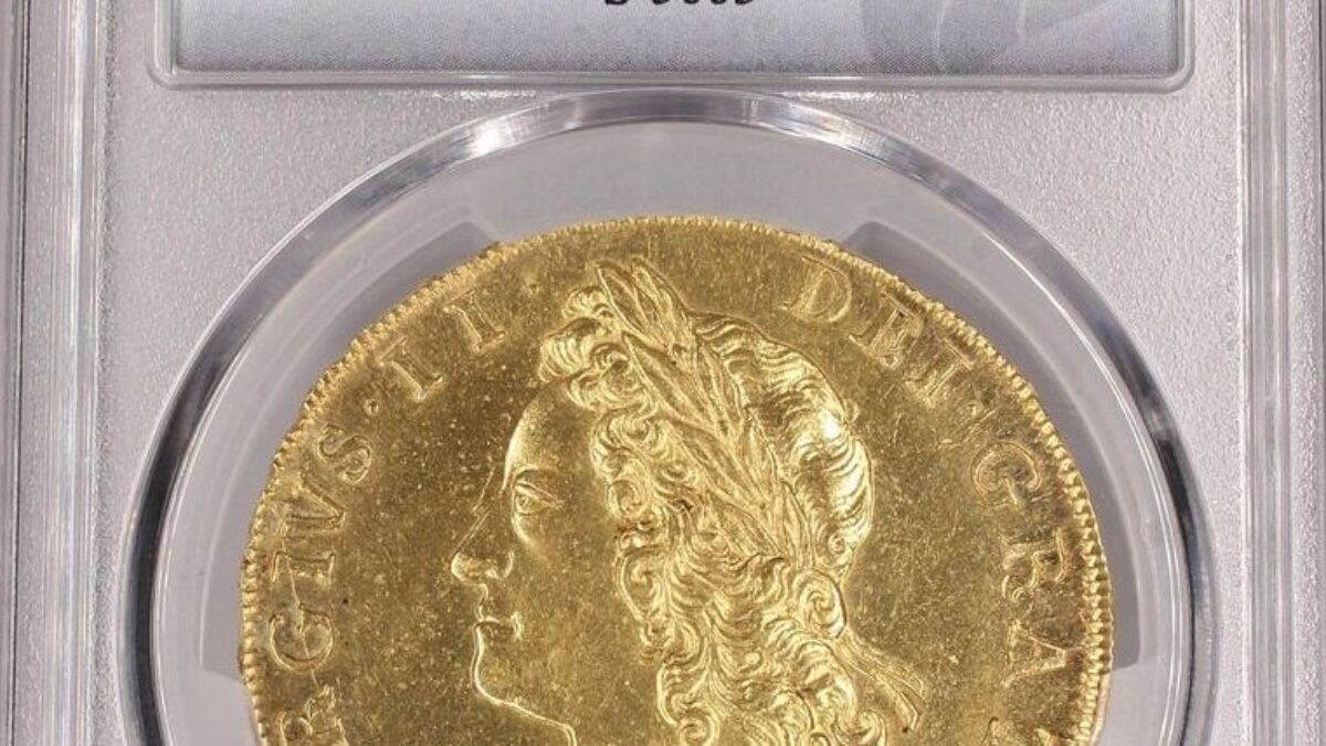 1729年ジョージ2世5ギニー金貨 PCGS MS62 Pehコレクション - ソブリンハブ