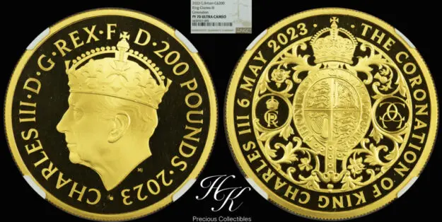 2023年チャールズ3世コロネーション2オンス金貨 NGC PF70 ULTRA CAMEO