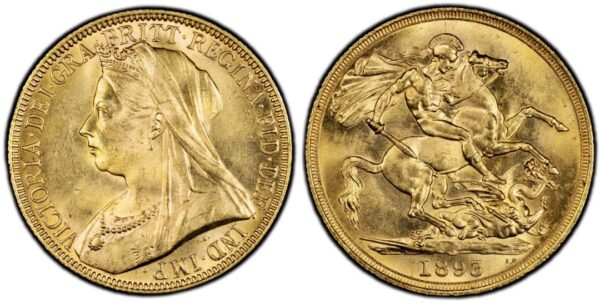 1893年 イギリス ヴィクトリア 2ポンド金貨 NGC MS65 - Sovereign Hub