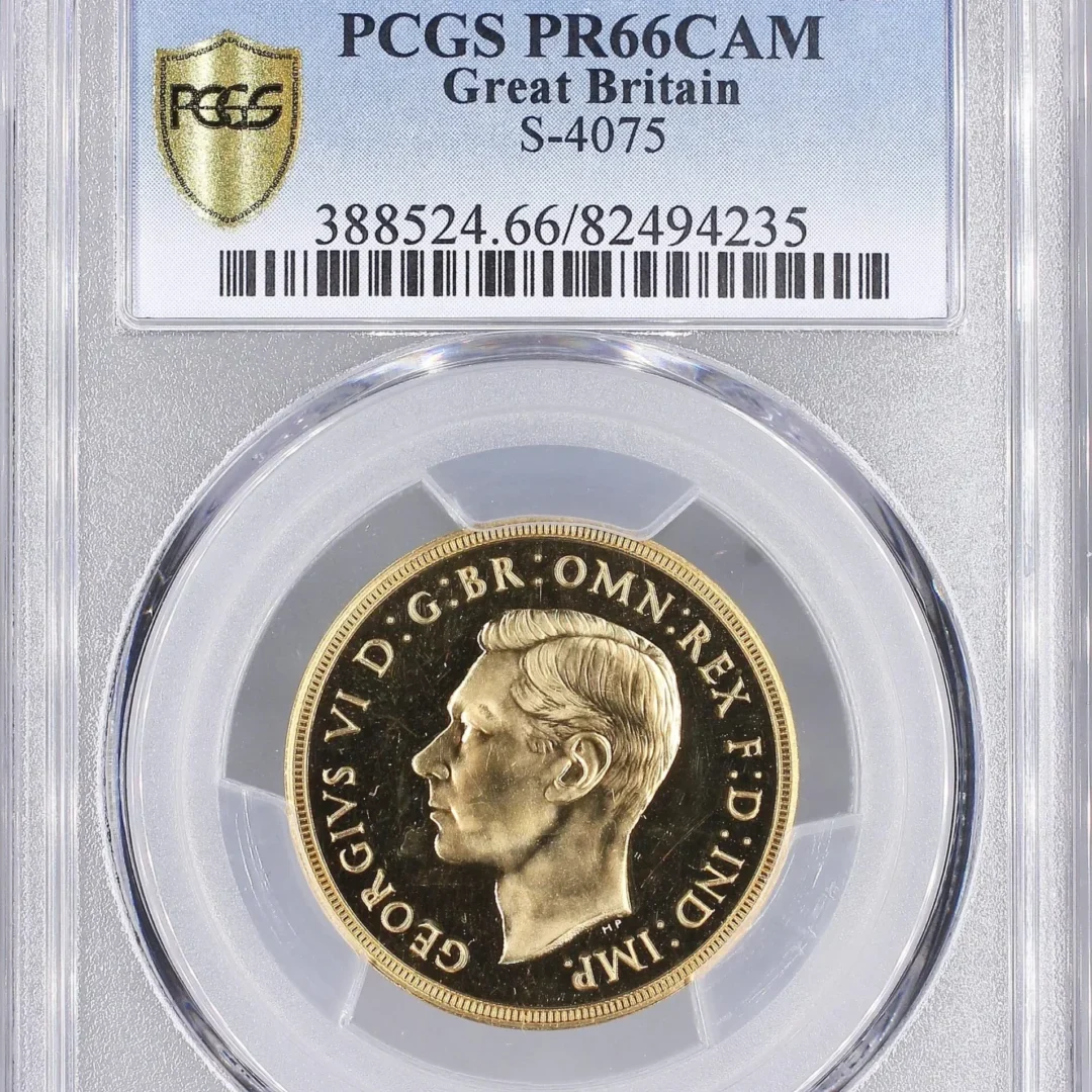 【専用】　外国貨幣　イギリスポンド　600 GBP　⚃ 1937年 イギリス ジョージ6世 2ポンド金貨 PCGS PR66CAM - Sovereign Hub