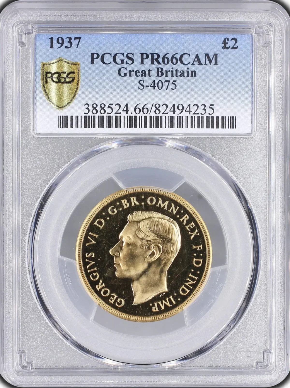 1808年 ジブラルタル ジョーシ3世 プルーフ 黄銅貨 PCGS PR66 1937年 イギリス ジョージ6世 2ポンド金貨 PCGS PR66CAM - Sovereign Hub