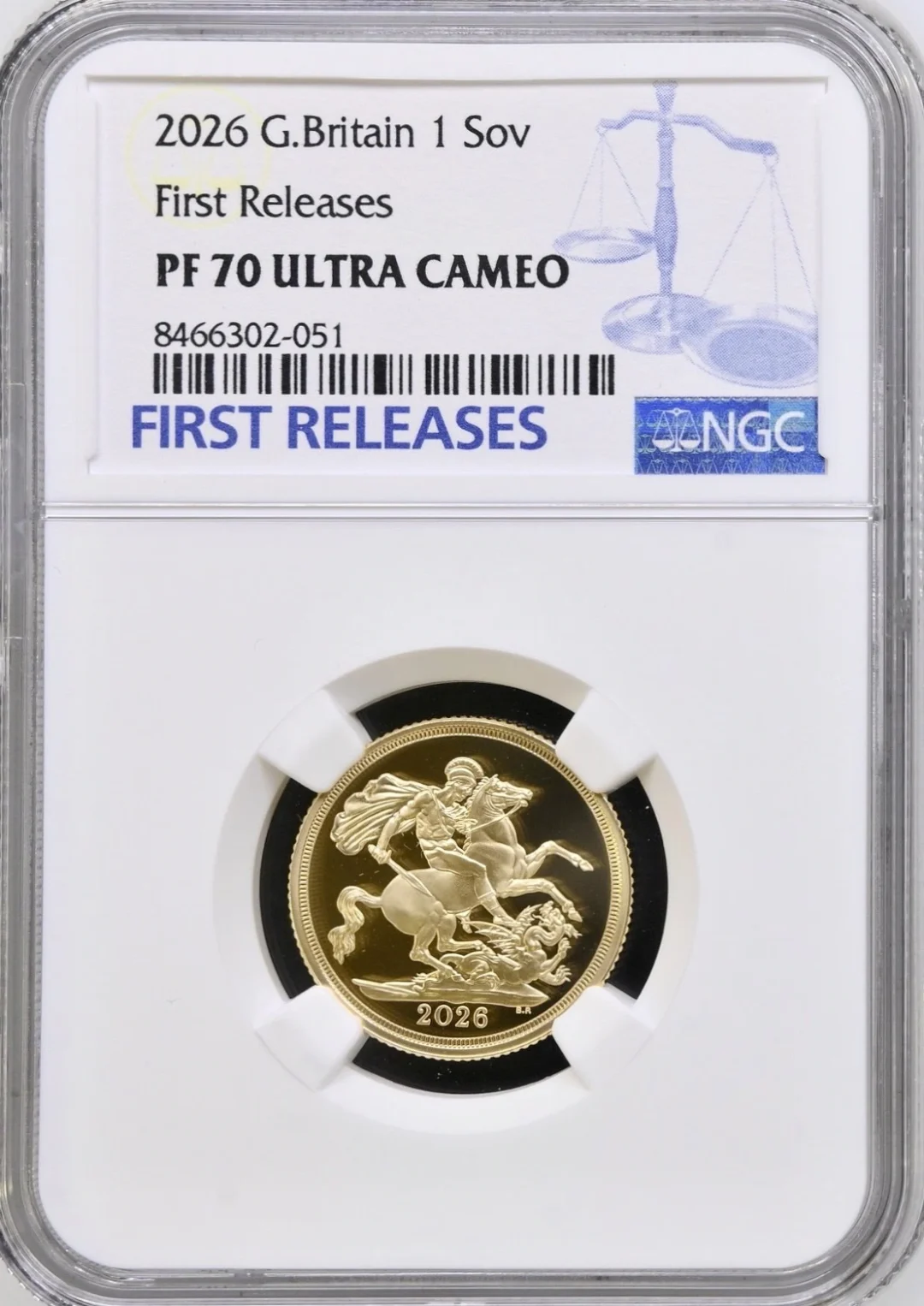 2026年 イギリス チャールズ3世 5枚組プルーフ・ソブリン・セット NGC PF70 UC - 画像 (5)