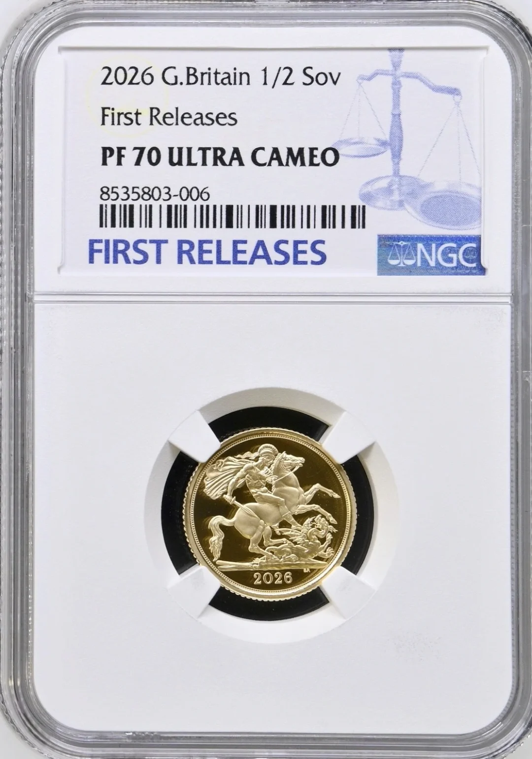 2026年 イギリス チャールズ3世 5枚組プルーフ・ソブリン・セット NGC PF70 UC - 画像 (8)