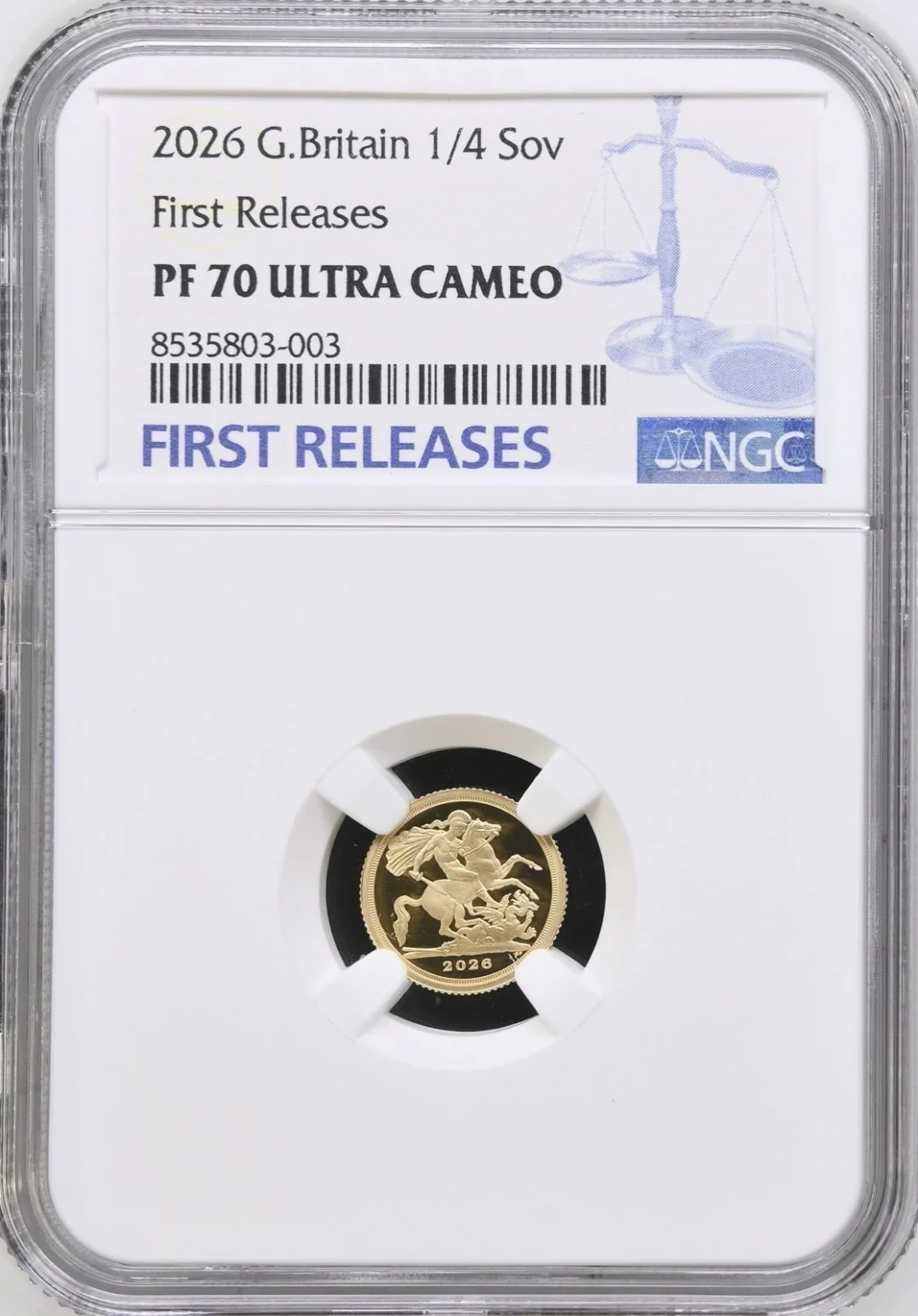 2026年 イギリス チャールズ3世 5枚組プルーフ・ソブリン・セット NGC PF70 UC - 画像 (10)