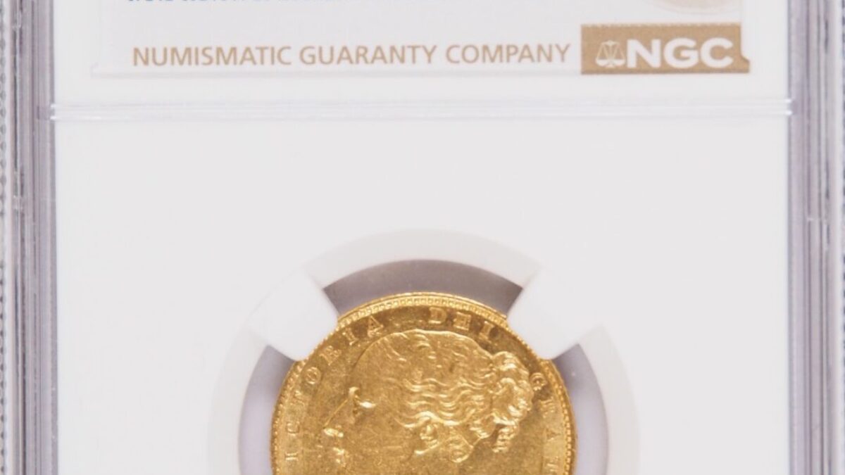 NGC-AU58BN セイロン 1870　ヤングヘッドヴィクトリア　銅貨 1862年 ヴィクトリアヤングヘッドソブリン金貨 NGC AU58 - Sovereign Hub