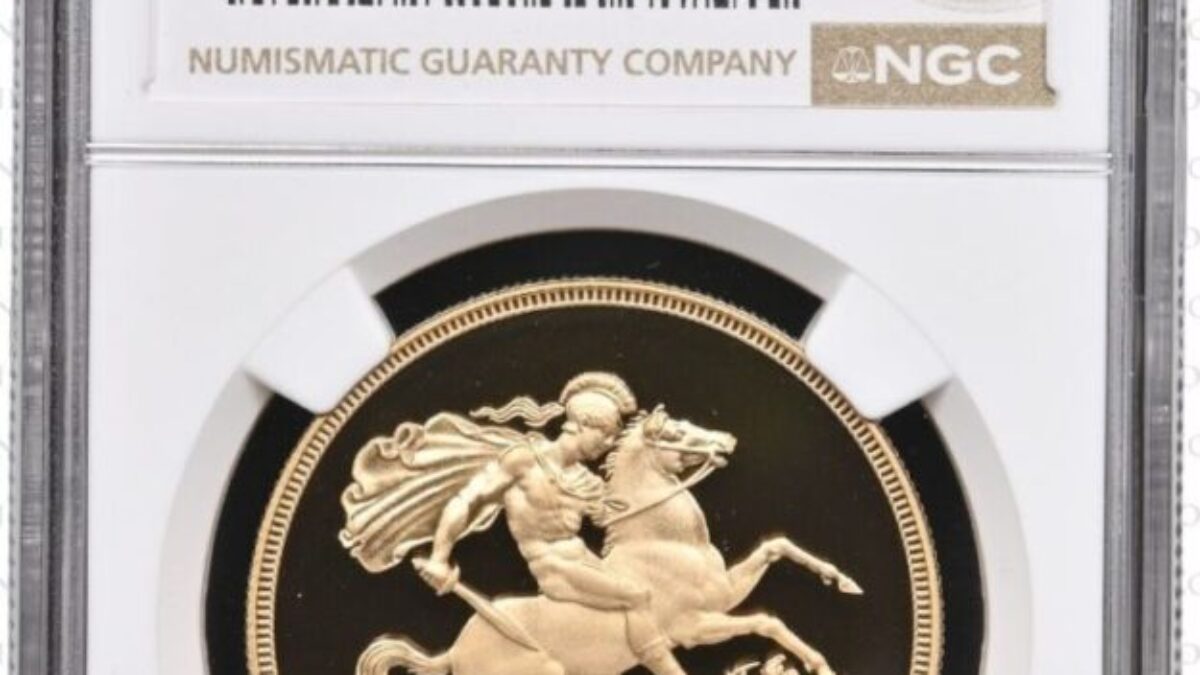 1982年 ヤングエリザベス5ポンド金貨NGC PF69UC - Sovereign Hub