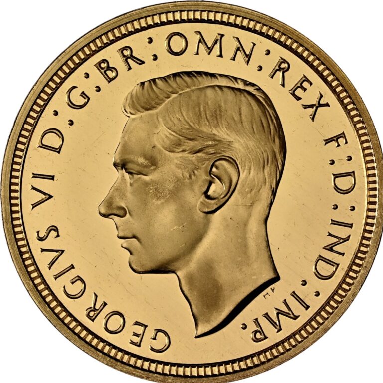1937 Great Britain George VI Half Sovereign Gold NGC PF66+★ - Image 3