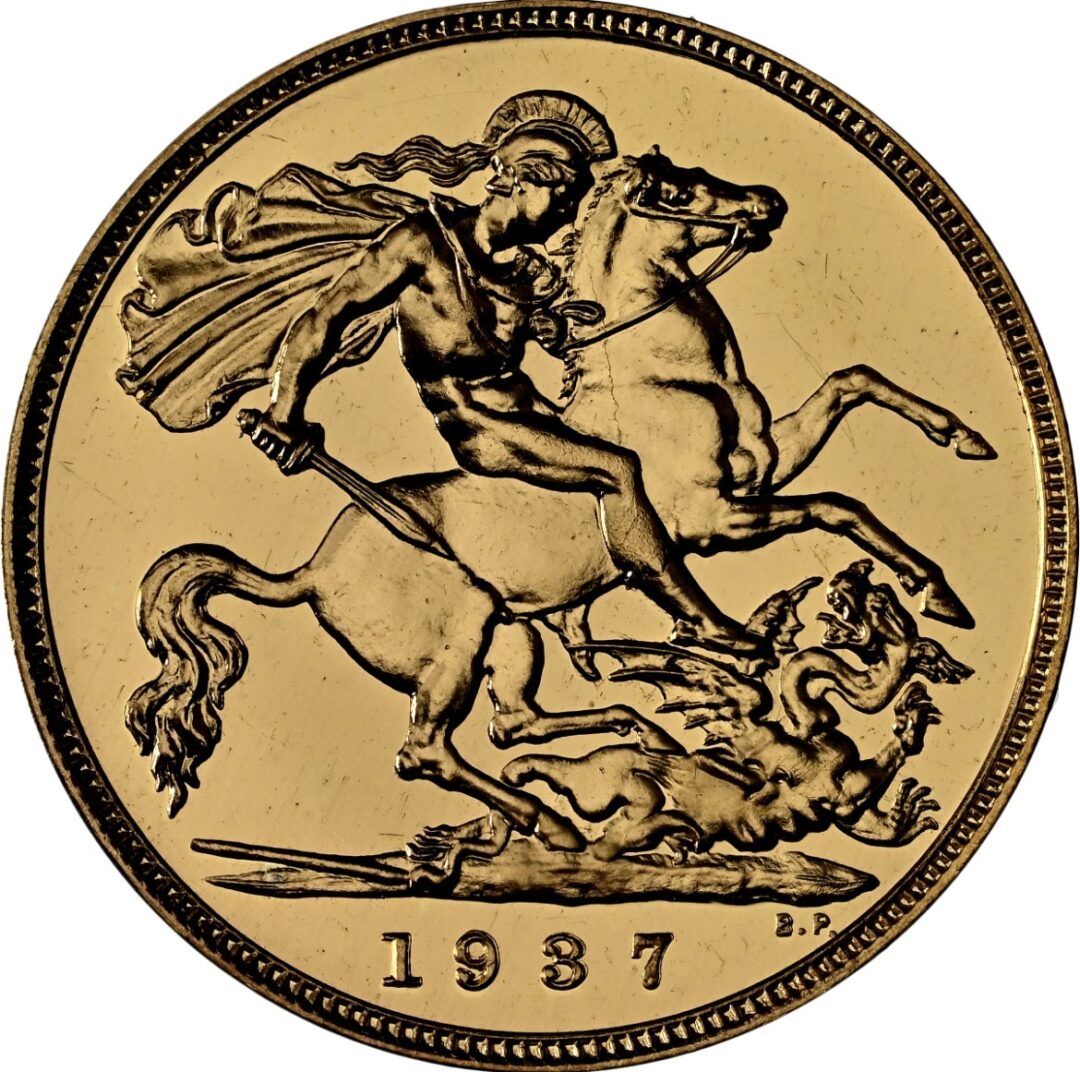1937 Great Britain George VI Half Sovereign Gold NGC PF66+★ - Image 4
