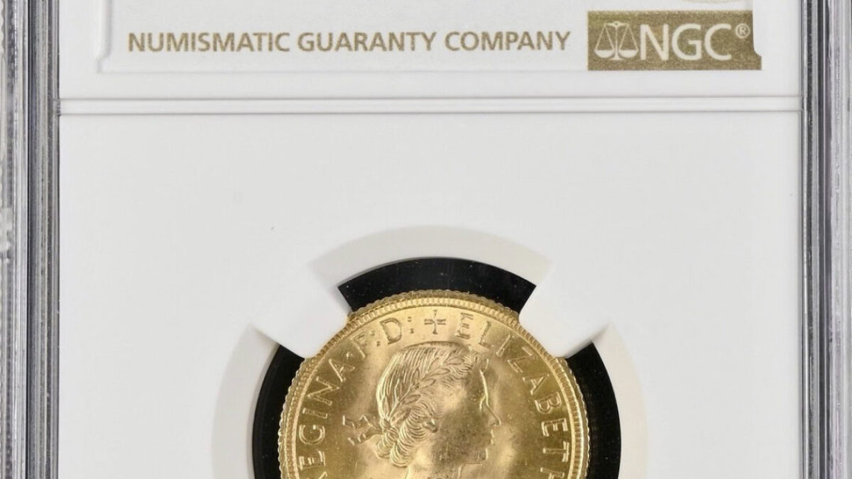 1958年 イギリス エリザベス2世 ソブリン金貨 NGC MS64 - Sovereign Hub