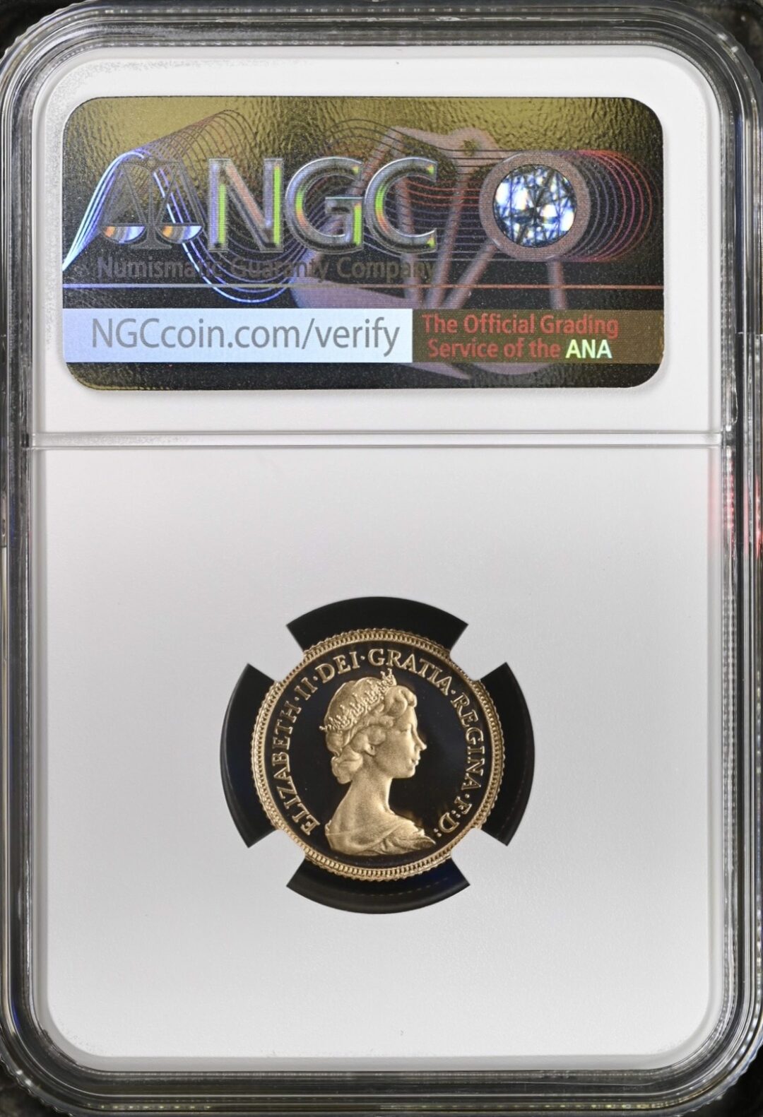 1982年 イギリス エリザベス2世 プルーフ ソブリン金貨 4枚セット NGC PF69UC - 画像 (3)