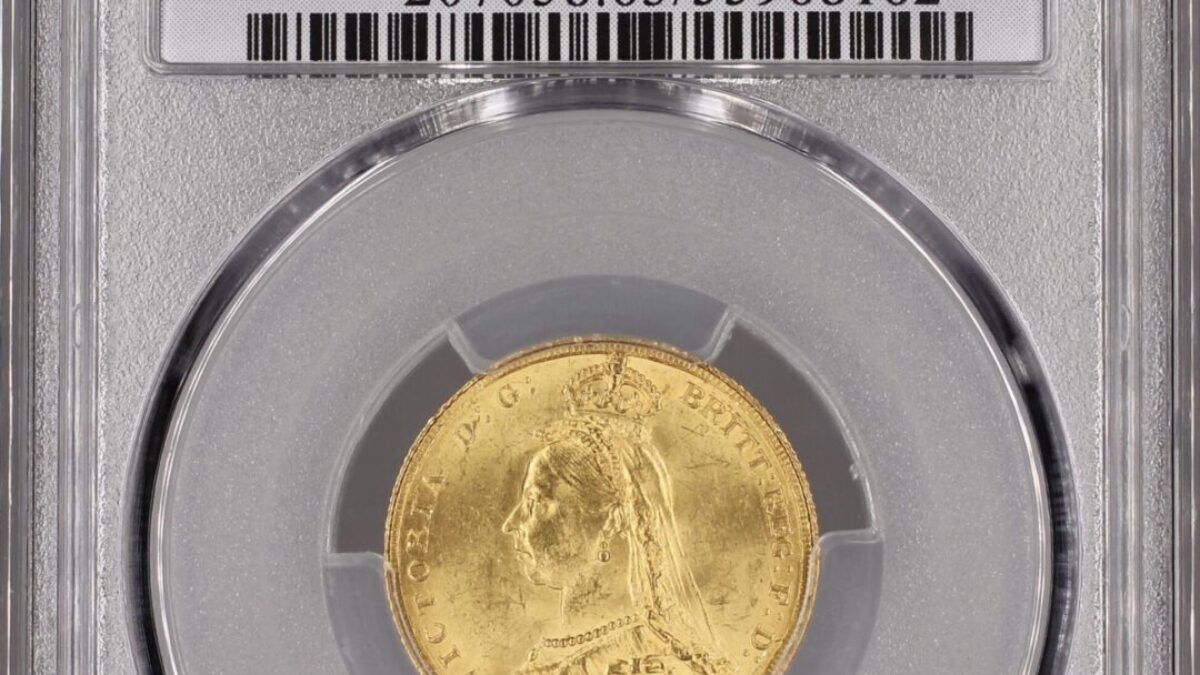 1887年 イギリス ヴィクトリア ソブリン金貨 PCGS MS63 - Sovereign Hub