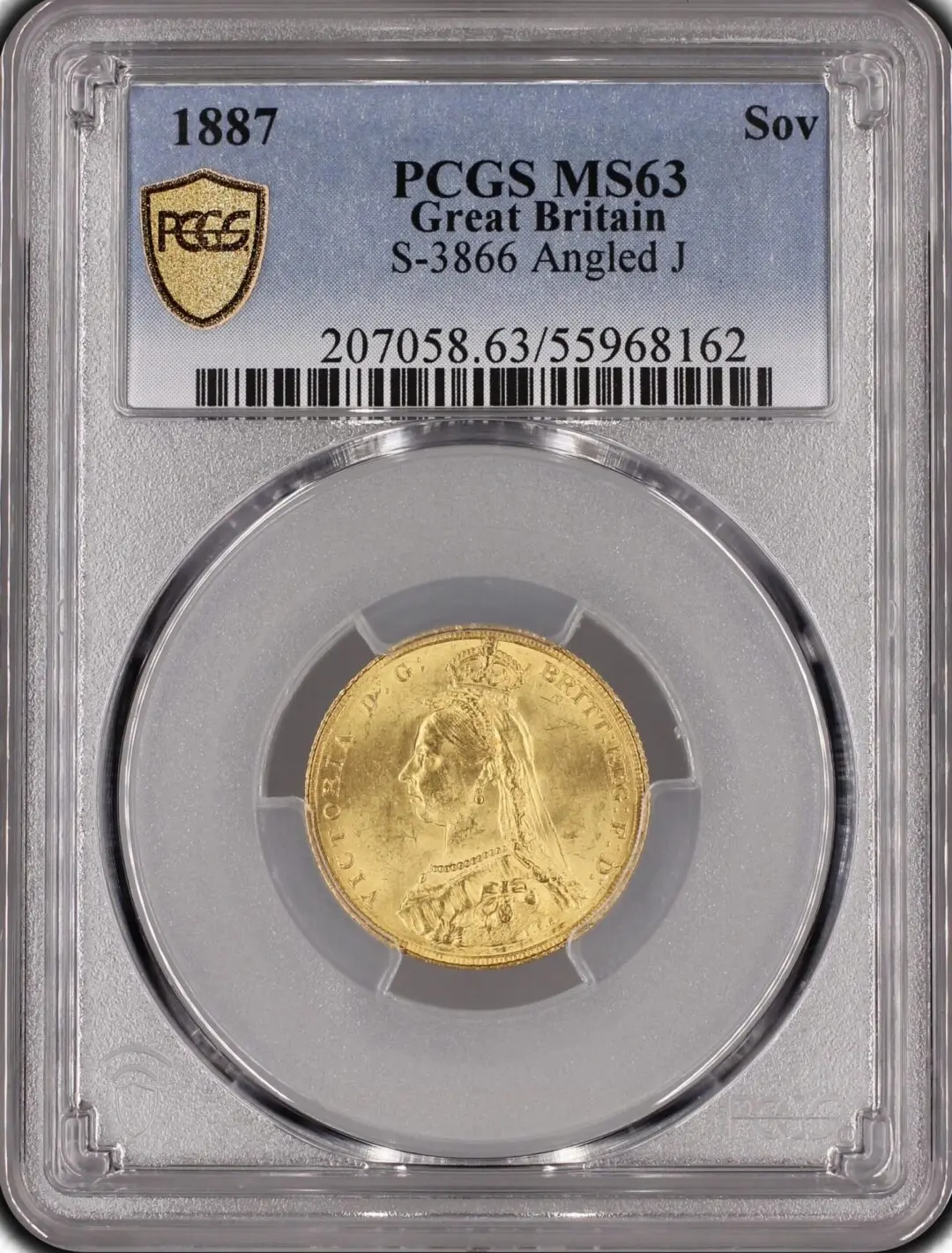 1887年 イギリス ヴィクトリア ソブリン金貨 PCGS MS63 - Sovereign Hub
