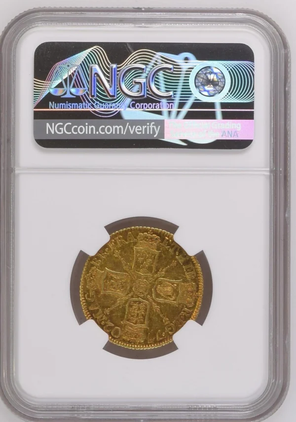 1702年 イギリス アン女王 ギニー金貨 NGC AU58 - Sovereign Hub