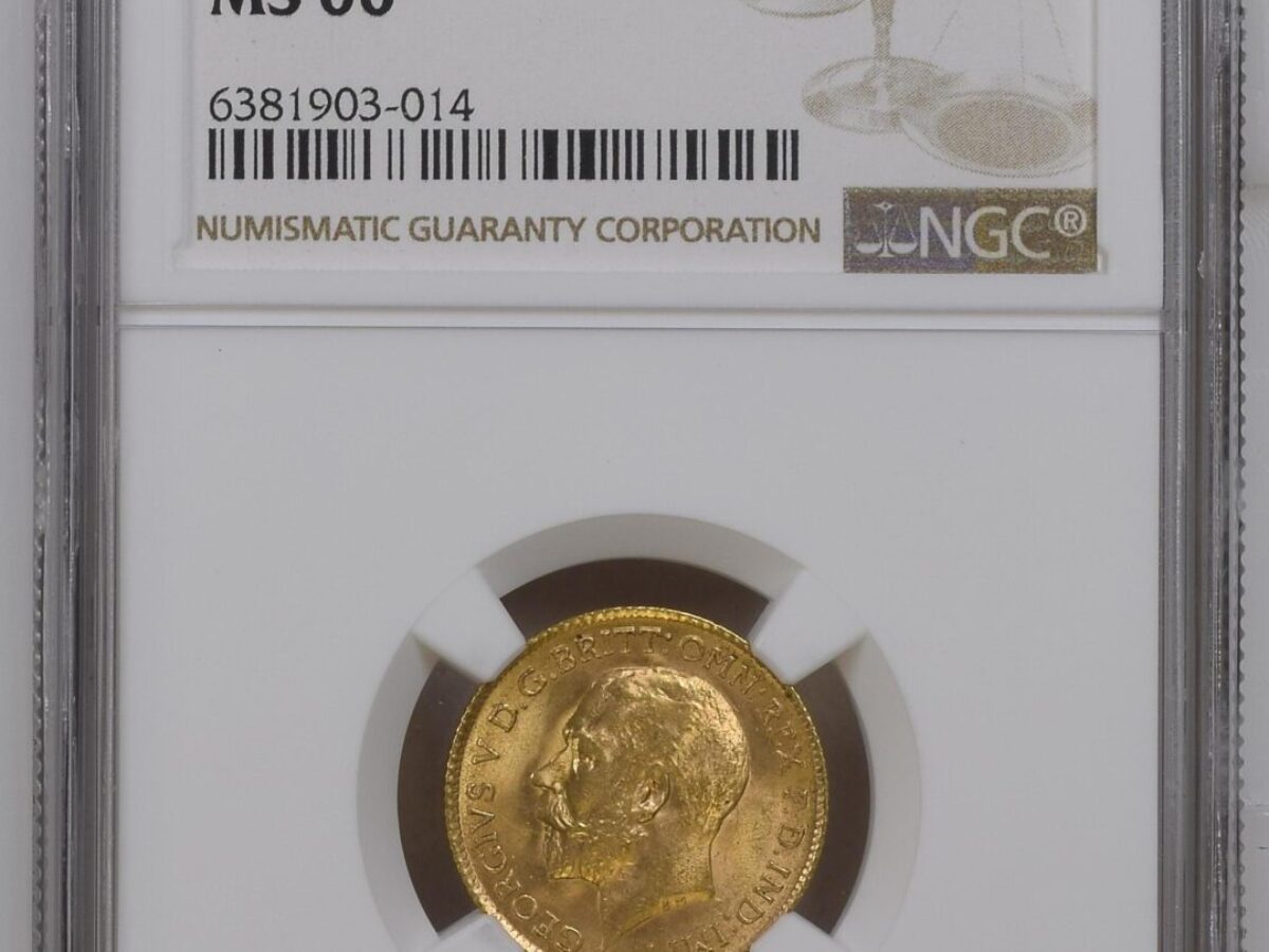 1914年 ハーフソブリン NGC MS66 - Sovereign Hub