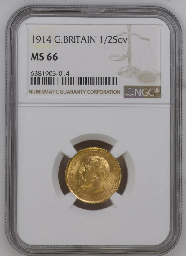 【NGC鑑定済】1872 ロンドン＆ライオン 銀貨 1オンス スミソニアン公式 1914年 ハーフソブリン NGC MS66 - Sovereign Hub