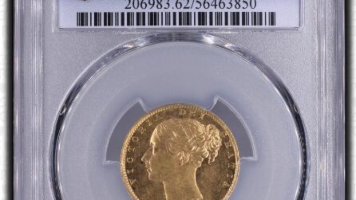 1871年 イギリス ヴィクトリア ソブリン金貨 PCGS MS62 - Sovereign Hub