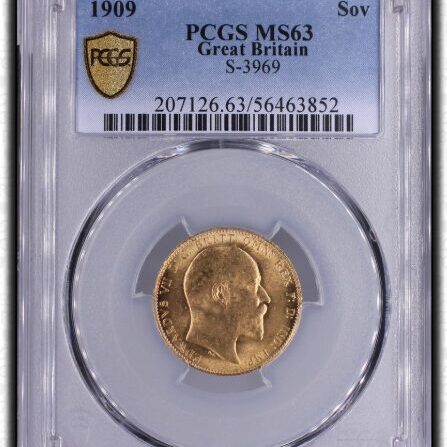 1901年 アイルランド PCGS PR 48ペンス エドワード7世 1901年