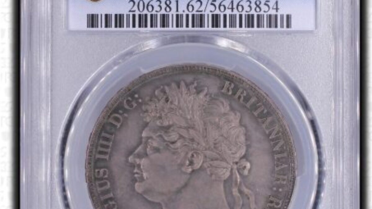 1821年 イギリス ジョージ4世 クラウン銀貨 PCGS MS62 - Sovereign Hub