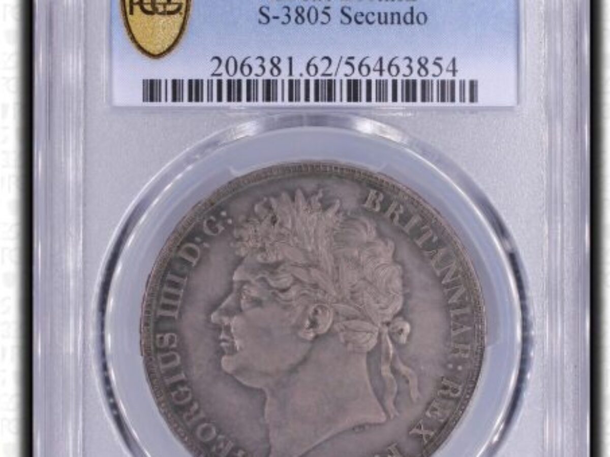 1821年 イギリス ジョージ4世 クラウン銀貨 PCGS MS62 - Sovereign Hub