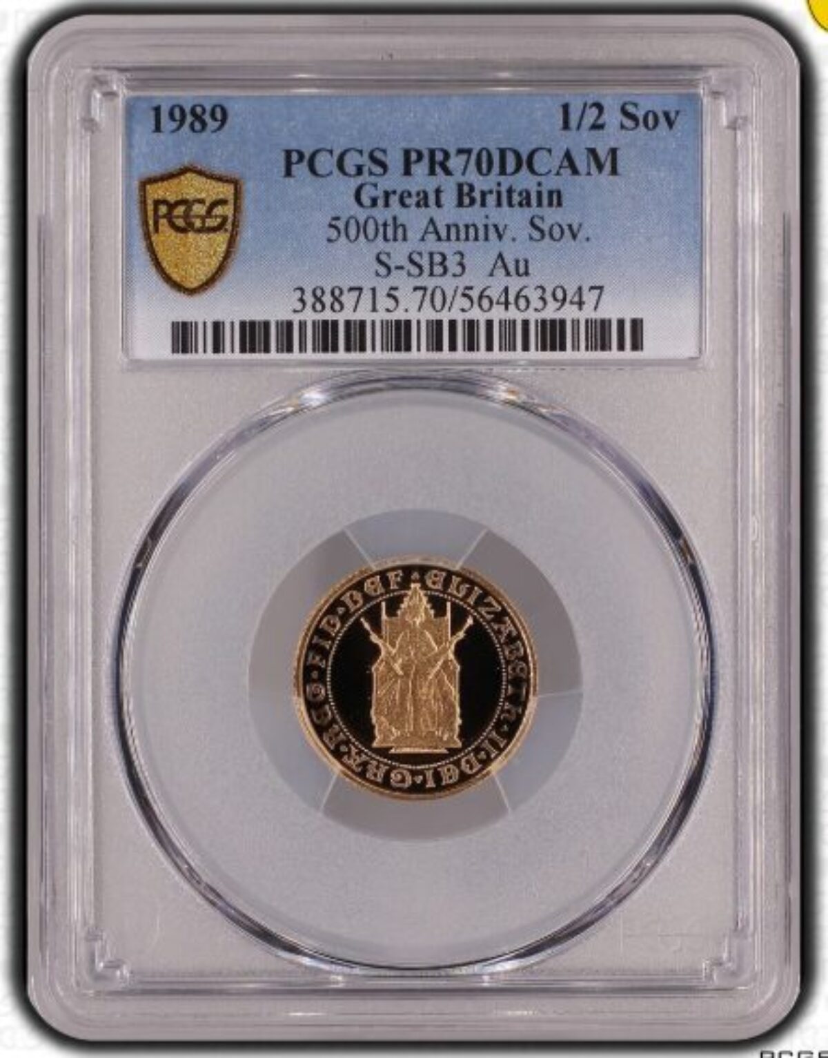 2022年イギリスエリザベス2世追悼1/2ソブリン金貨PCGS PR70DCAM 2022年イギリスエリザベス2世追悼1/2ソブリン金貨PCGS PR70DCAM JCC
