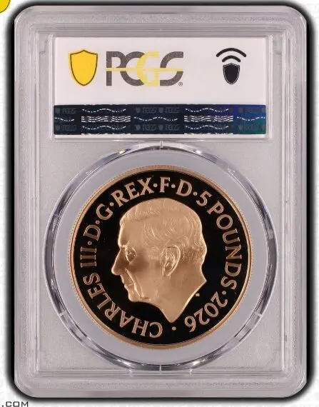 2026年 イギリス エリザベス2世 5ポンド金貨 PCGS PR70DC - Sovereign Hub