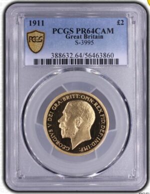 1911 Great Britain George V Double Sovereign Gold 4-Coin Proof Set PCGS PR64CAM