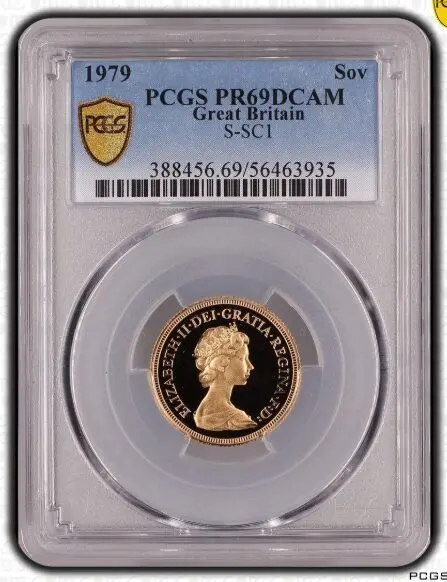 1979年 イギリス エリザベス2世 ソブリン金貨 PCGS PR69DC - Sovereign Hub