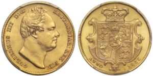 1836 William IV Sovereign Gold Coin PCGS MS62
